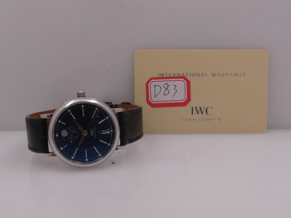 IWC Portofino Moon Phase IW4590 Automatico Diamonds Dial With PAPERS ANNO 2016 Limited Edition Laureus Sport For Good Foundation