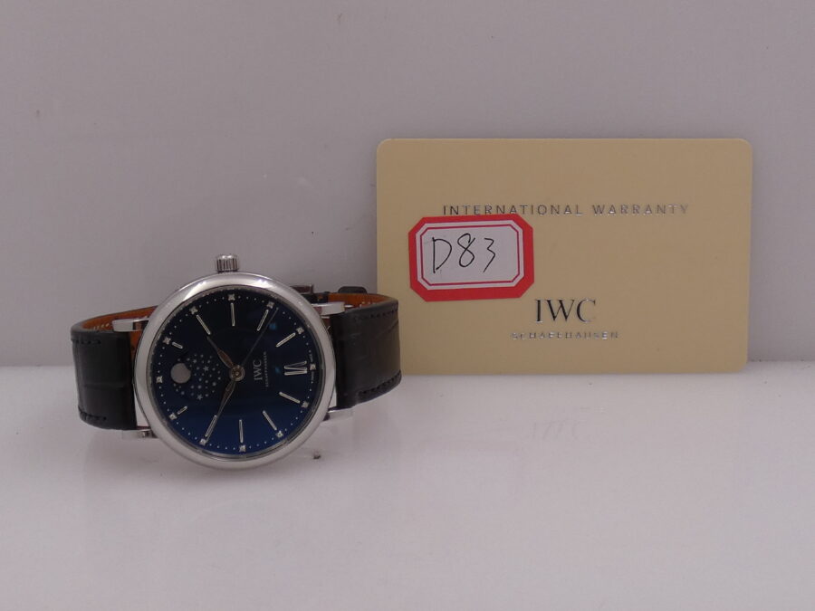 IWC Portofino Moon Phase IW4590 Automatico Diamonds Dial With PAPERS ANNO 2016 Limited Edition Laureus Sport For Good Foundation - immagine 12