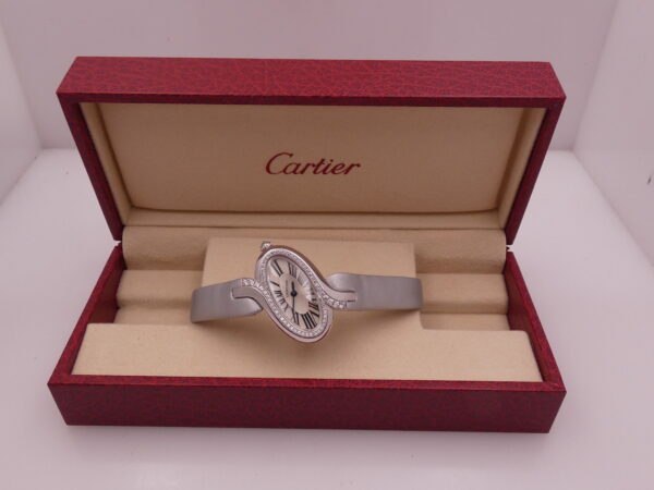 Cartier Délices de Cartier Lady Oro Bianco 18Kt Diamonds Bezel TOP CONDITION Ref. WG800018