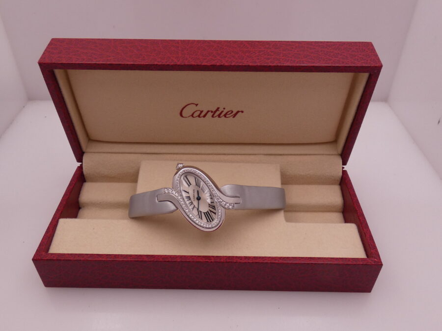 Cartier Délices de Cartier Lady Oro Bianco 18Kt Diamonds Bezel TOP CONDITION Ref. WG800018 - immagine 11