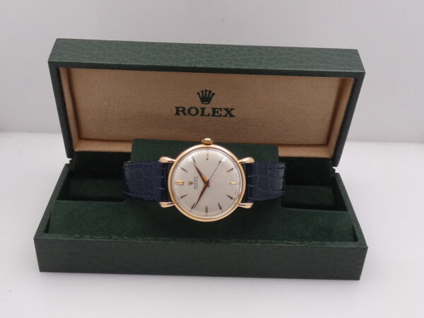 Rolex Precision 4411 Superbalance Chronometer Spider Lugs Oro Rosa Massiccio 18Kt ANNI '50s