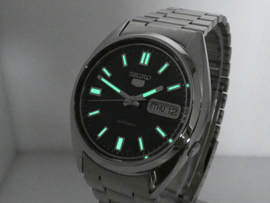 Seiko 5 Automatico BOX & PAPERS Blue Dial Braccialato Acciaio Ref. 7S26-0480 - immagine 11