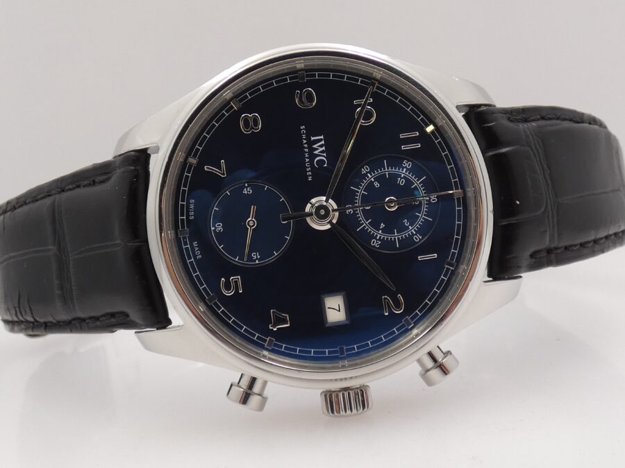 Cronografo IWC Portuguese With PAPERS ANNO 2018 Automatico Acciaio Ref. IW390303 - immagine 11