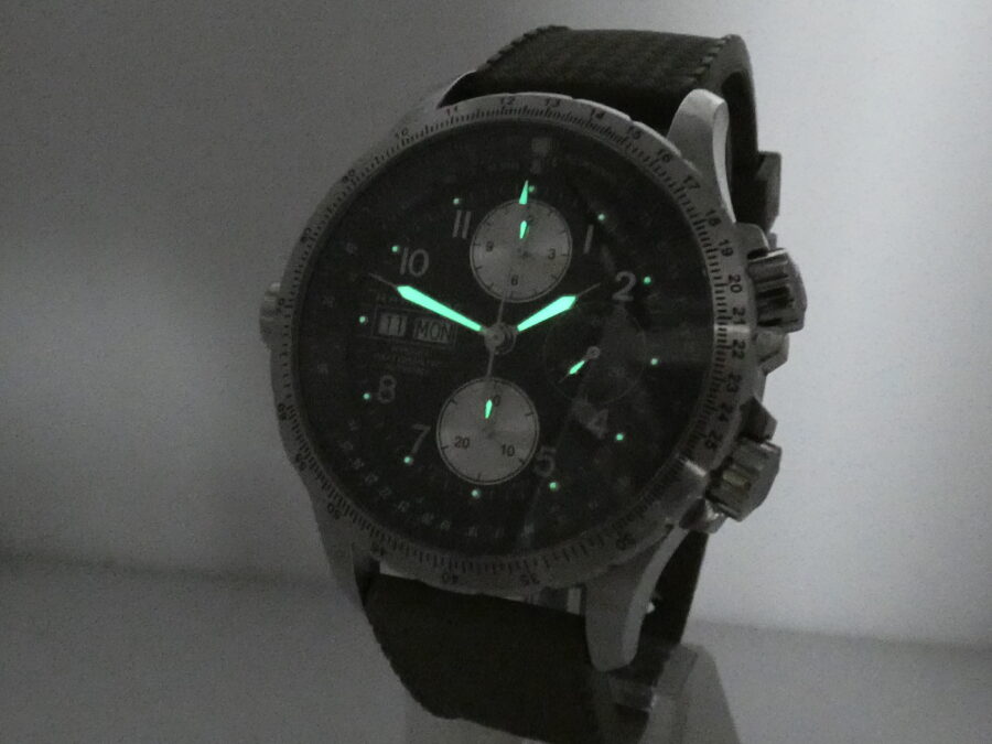 Hamilton Khaki X-Wind Aviation Chronograph 44mm BOX&PAPERS Automatic Year 2008 Steel Ref. H77656713 - immagine 11
