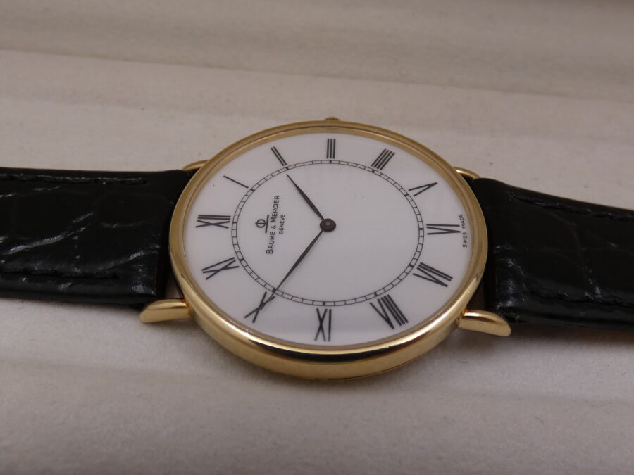 Baume & Mercier Classic Ultra Thin "Dono SIP" Oro 18Kt With BOX Anni '90s Ref. 15172A - immagine 11