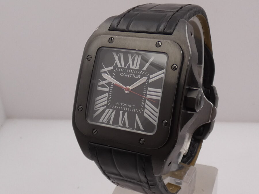 Cartier Santos 100 XL 38mm Automatico Acciaio & Black PVD Ref. WSSA0006 - immagine 11