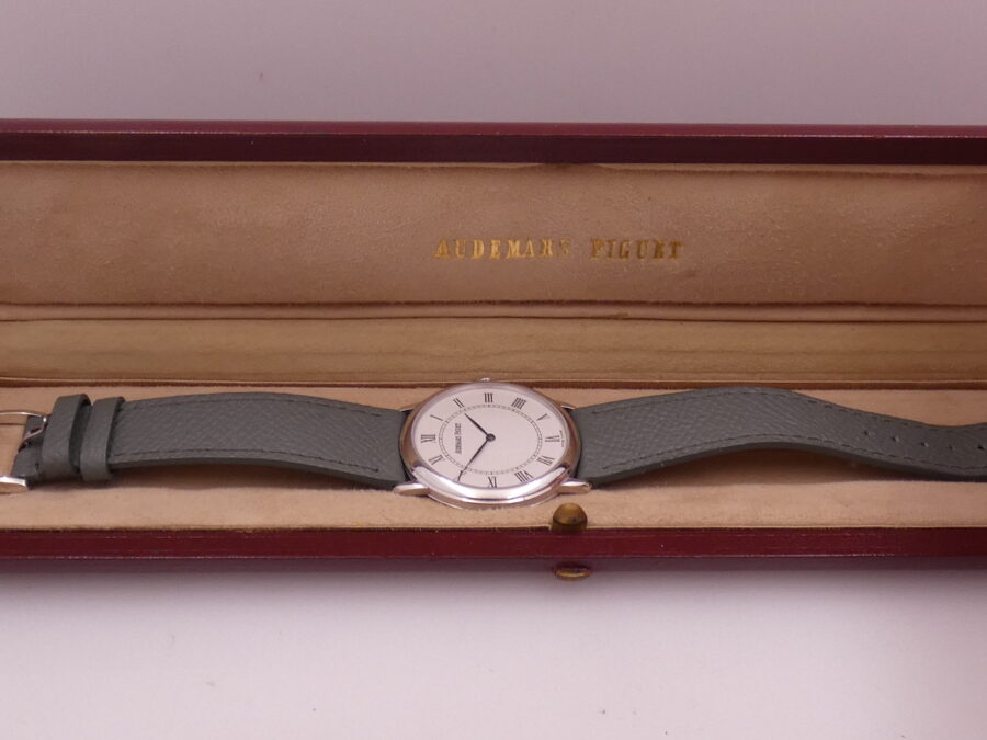 Audemars Piguet Classic Ultra Thin 34mm Oro Bianco 18Kt With BOX Manuale TOP CONDITION Ref. 14894OR - immagine 11