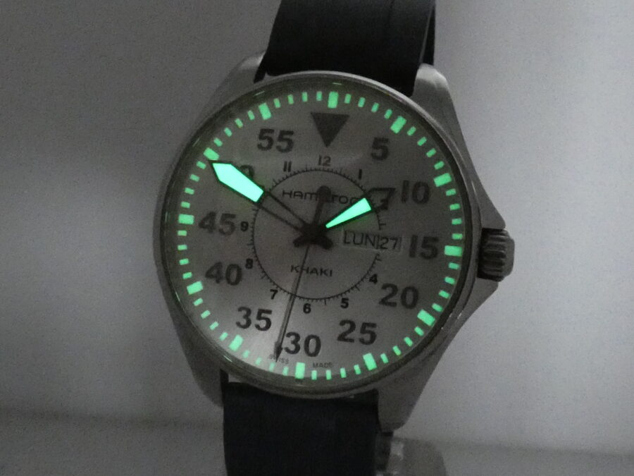 Hamilton Khaki Pilot Aviation Pilot Day-Date Oversize 42mm With BOX Acciaio Ref. H646110 - immagine 11