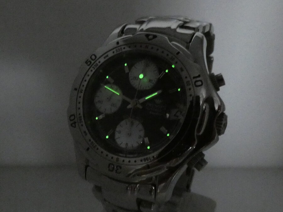 Pryngeps Skorpion Chronograph Sangue Blu Automatic With Bracelet Steel YEARS '2000s Ref. CR-802 - immagine 11