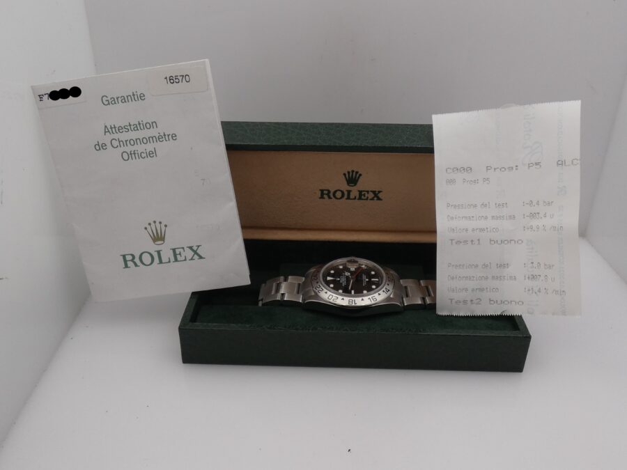 Rolex Explorer II 16570 T SEL No Holes ITALIAN PAPERS Anno 2005 Automatico Acciaio - immagine 13