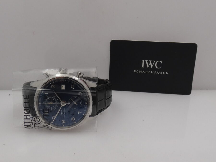 Cronografo IWC Portuguese With PAPERS ANNO 2018 Automatico Acciaio Ref. IW390303 - immagine 12