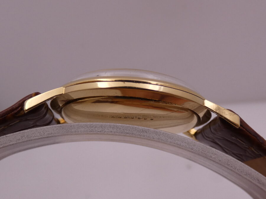 Zenith Stellina Date Oro Massiccio 18 Kt Anni '60s Appena Revisionato Carica Manuale - immagine 12