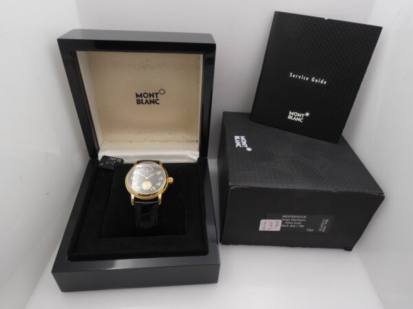 Montblanc Reserve De Marche Meisterstück Oro18Kt N.O.S. BOX&PAPERS Carica Manuale Ref. 7007 New Old Stock Anni 90's