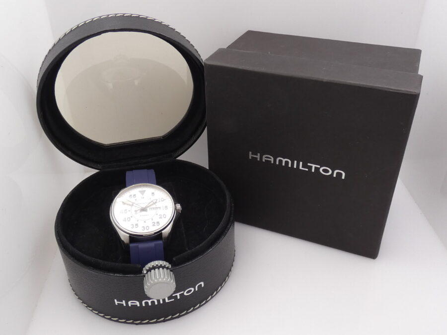 Hamilton Khaki Pilot Aviation Pilot Day-Date Oversize 42mm With BOX Acciaio Ref. H646110 - immagine 12