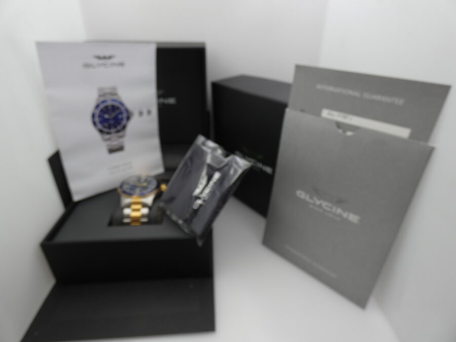 Glycine Combat SUB 42mm GL0081 BOX&PAPERS Automatico Acciaio & Oro 18Kt G.F. Anno 2021 TOP CONDITION - immagine 12