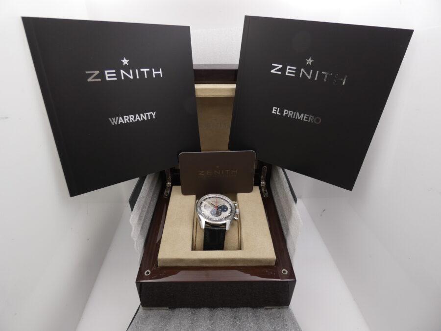 Cronografo Zenith El Primero Chronomaster 36'000 Vph  BOX&PAPERS Automatico Anno 2014 Acciaio 03.2040.400 - immagine 13