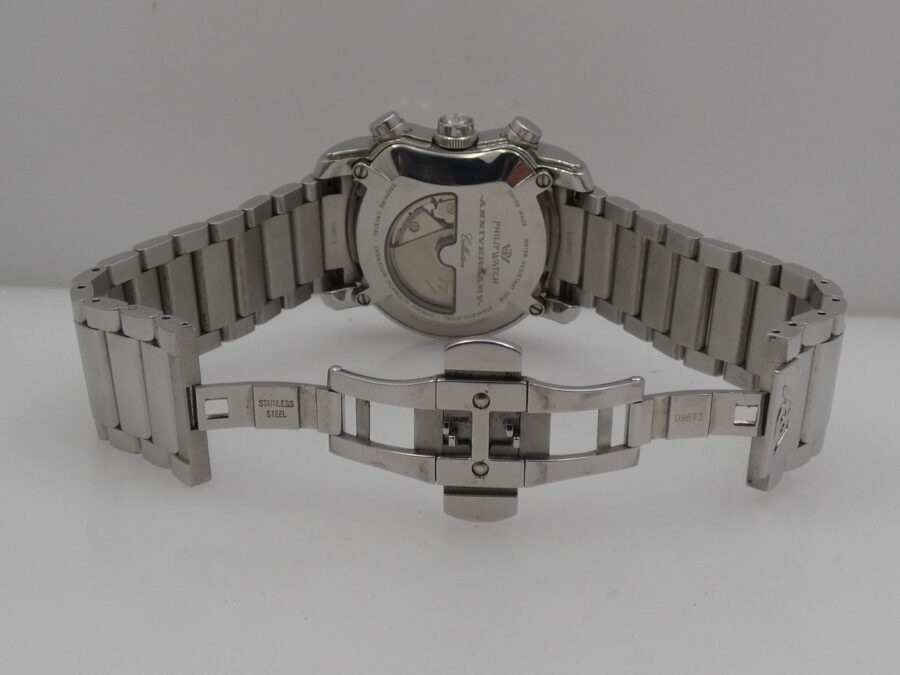 Philip Watch 150 Anniversary Chronograph BOX&PAPERS Automatic Year 2013 With Bracelet Steel - immagine 13