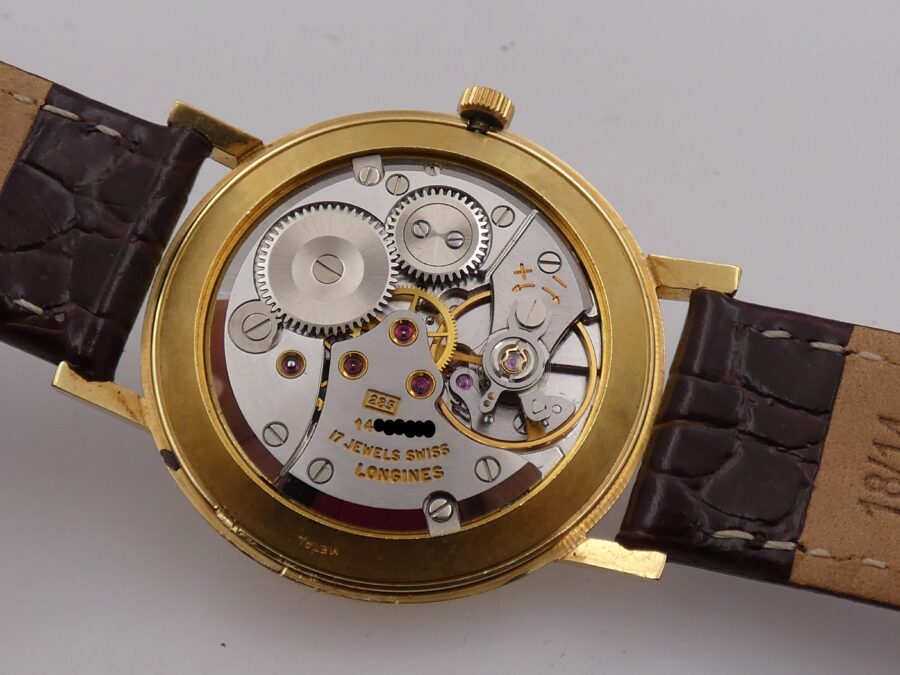 Longines Classic Date Vintage Oro Pieno 18Kt 8192 Carica Manuale Anno 1968 Orologio Meraviglioso - immagine 15