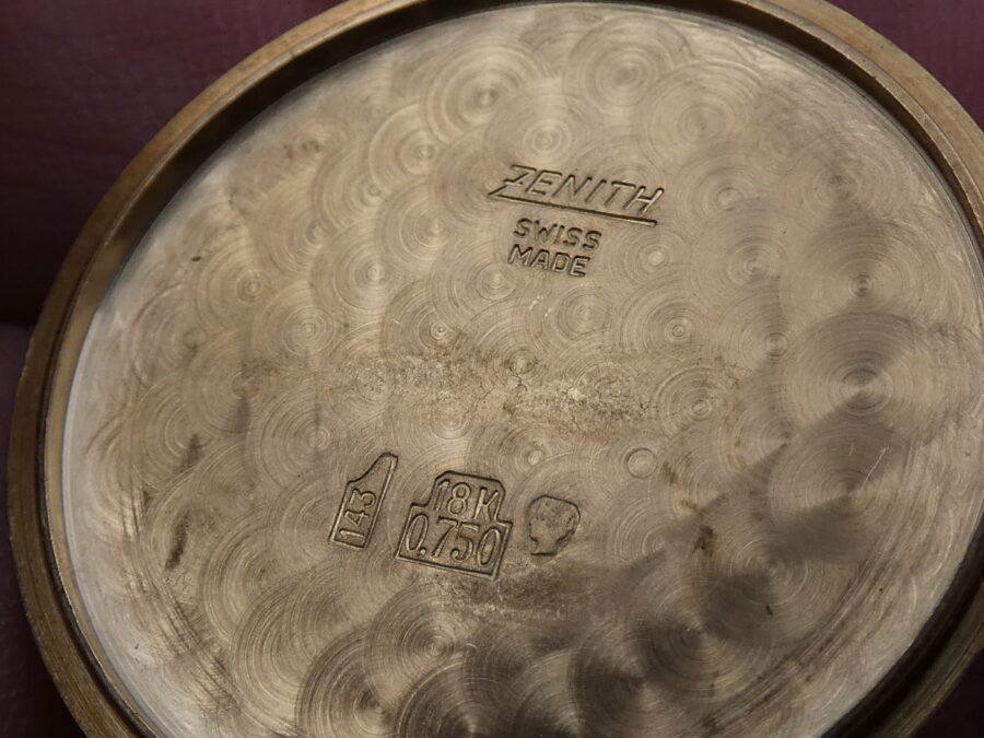 Zenith Stellina Date Oro Massiccio 18 Kt Anni '60s Appena Revisionato Carica Manuale - immagine 15
