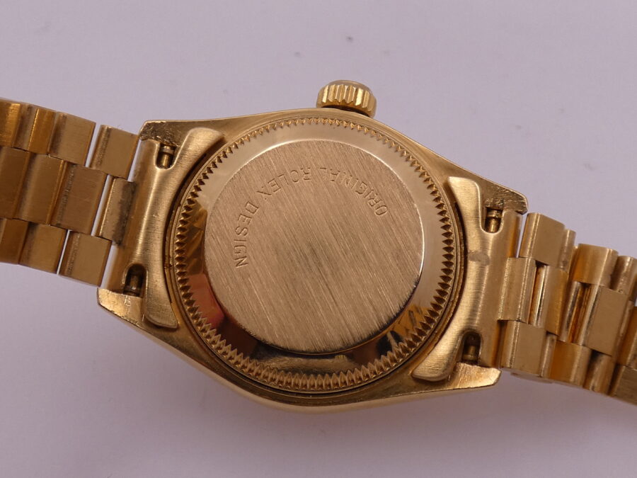 Rolex Lady-Datejust President 69178 Oro Pieno 18Kt FACTORY DIAMOND Dial FULL SET 1991 Automatico - immagine 16
