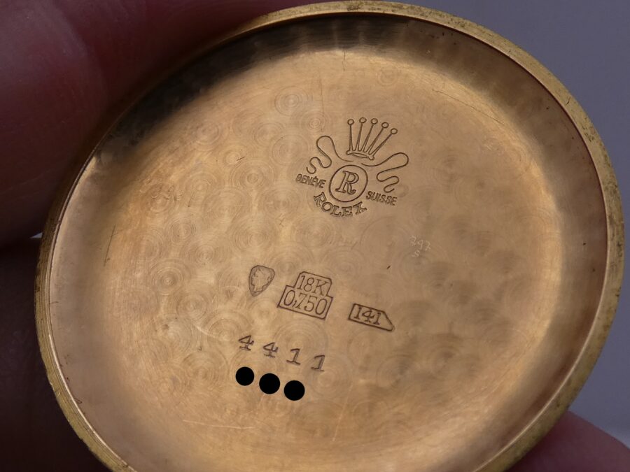 Rolex Precision 4411 Superbalance Chronometer Spider Lugs 18Kt Rose Solid Gold YEARS '50s - immagine 16