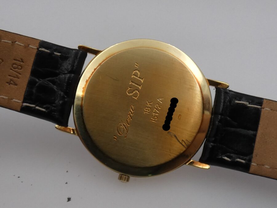 Baume & Mercier Classic Ultra Thin "Dono SIP" Oro 18Kt With BOX Anni '90s Ref. 15172A - immagine 16