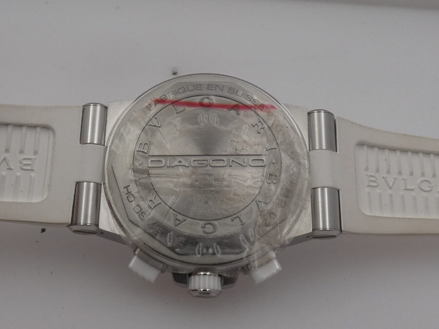 Cronografo Bulgari Diagono Automatico MOP Dial & Diamonds N.O.S. BOX&PAPERS New Old Stock - immagine 16