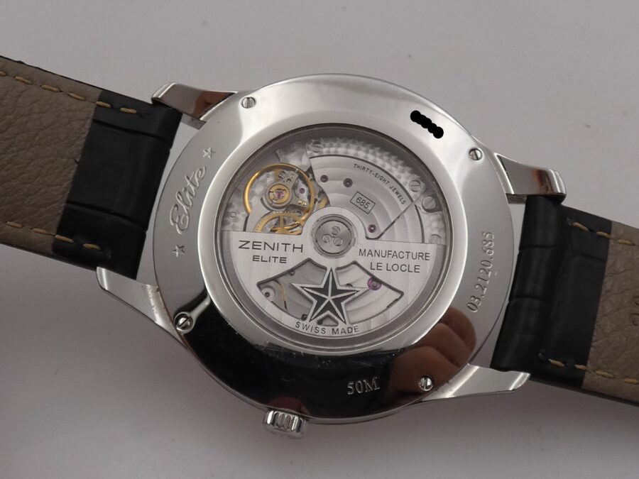 Zenith Captain Power Reserve Elite 03.2120.685 Honey Comb Dial Automatico Acciaio - immagine 16