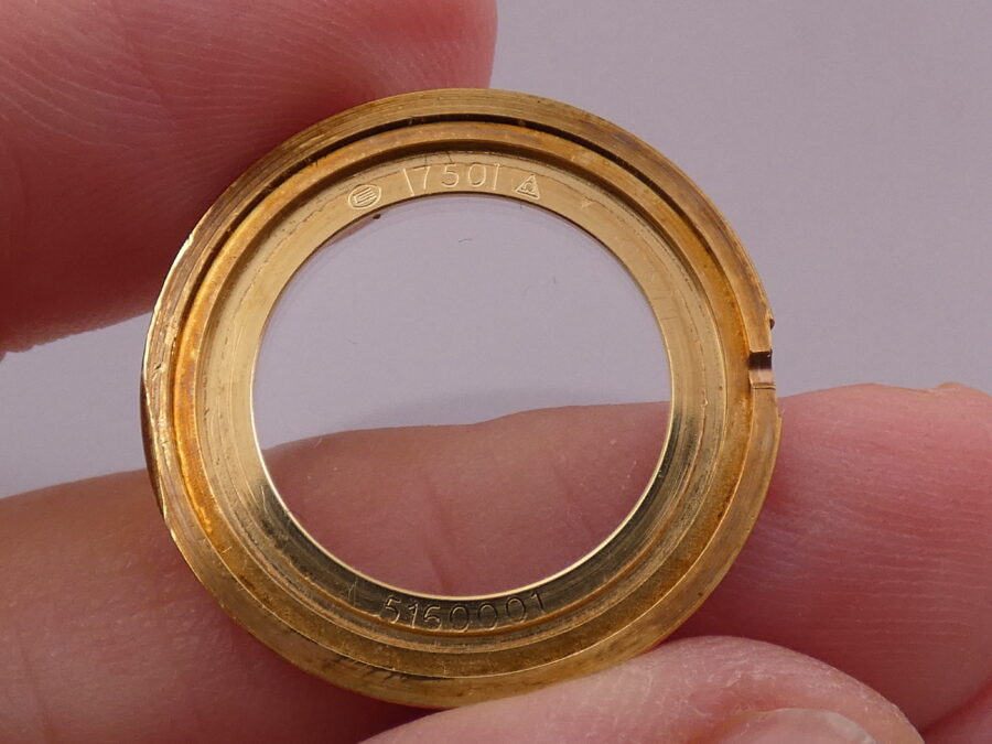 Omega Triple Date Moonphases Oro massiccio 18Kt Near N.O.S. ANNO 1985 Carica manuale Lady - immagine 16