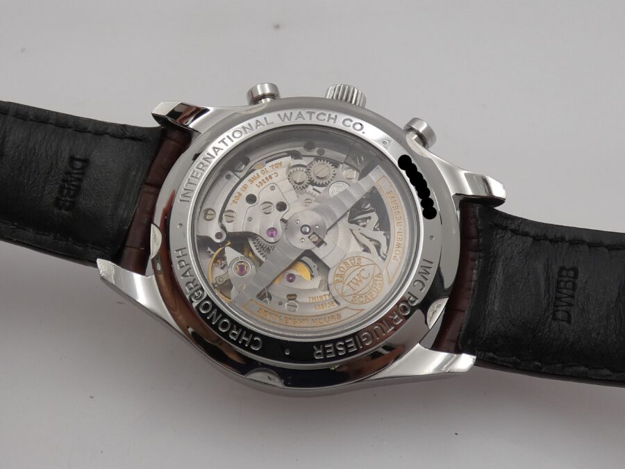 Cronografo IWC Portuguese Classico 42mm Automatico Acciaio Grey Dial IW390404 - immagine 17