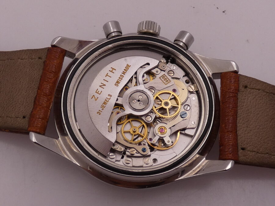 Cronografo Zenith El Primero RARO El Primero De Luca Prima Serie MK1 Porcelain Panda Dial Automatico Anno 1988 - immagine 17