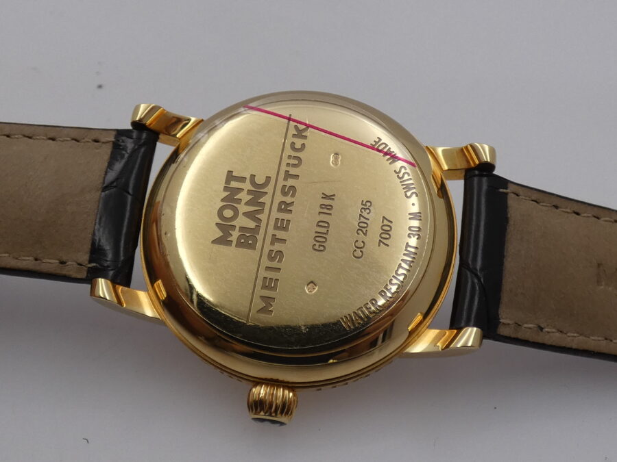 Montblanc Reserve De Marche Meisterstück Oro18Kt N.O.S. BOX&PAPERS Hand Winding Ref. 7007 New Old Stock Anni 90's - immagine 17