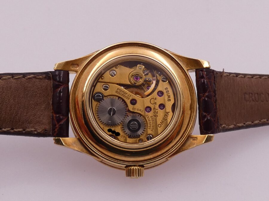 Omega Triple Date Moonphases Oro massiccio 18Kt Near N.O.S. ANNO 1985 Carica manuale Lady - immagine 17