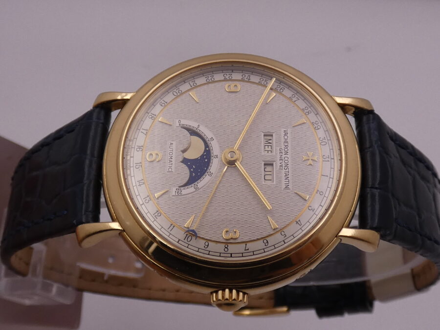 Vacheron Constantin Historiques Triple Calendar Moonphases 47050 Automatic 18Kt Solid Gold With BOX Years '90
