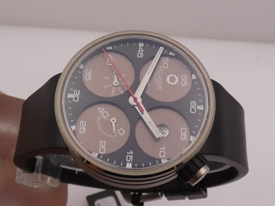 Meccaniche Veloci QuattroValvole 42mm Day Date PowerReserve Titanio NEW BOX&PAPERS Automatico W122N063 - immagine 4