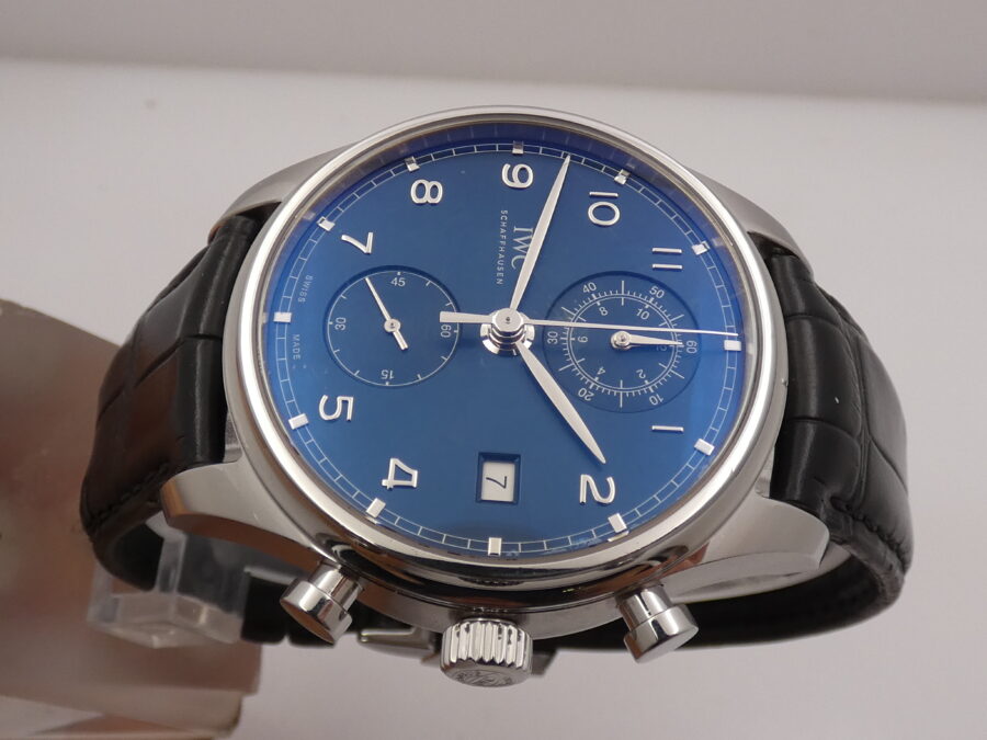 Cronografo IWC Portuguese With PAPERS ANNO 2018 Automatico Acciaio Ref. IW390303 - immagine 3