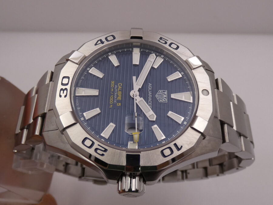TAG Heuer Aquaracer 300M Calibro 5 43mm WAY2012 BOX&PAPERS Anno 2019 Automatico Braccialato Acciaio - immagine 3
