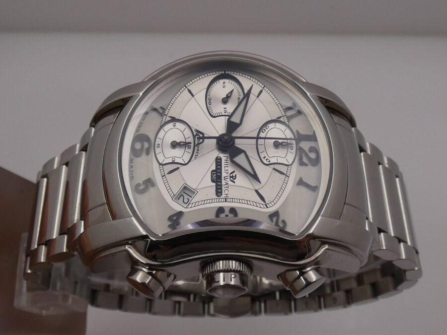 Philip Watch 150 Anniversary Chronograph BOX&PAPERS Automatic Year 2013 With Bracelet Steel
