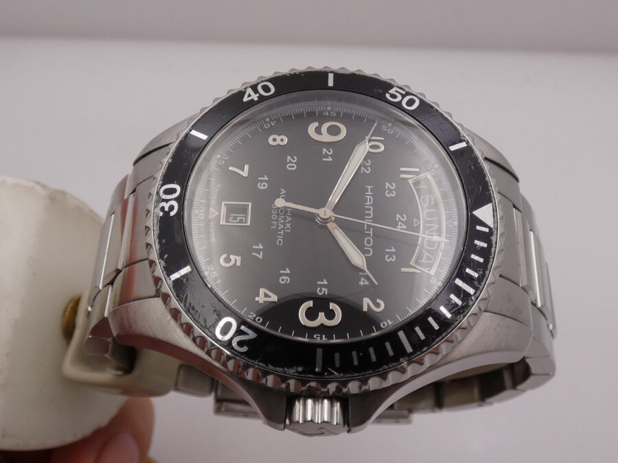 Hamilton Khaki Navy Scuba Day-Date With BOX Automatico Acciaio Ref. H645150 - immagine 3