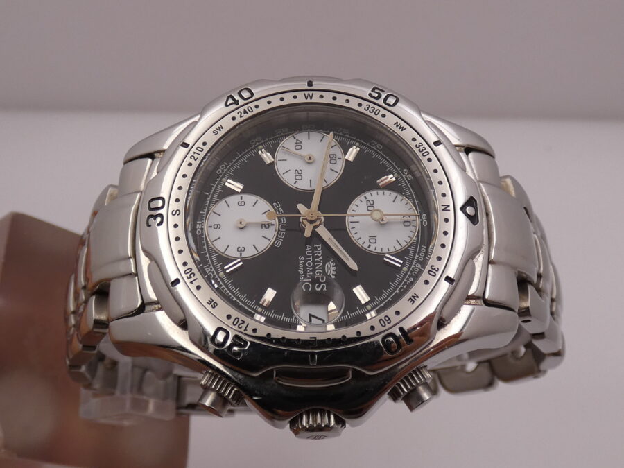 Pryngeps Skorpion Chronograph Sangue Blu Automatic With Bracelet Steel YEARS '2000s Ref. CR-802
