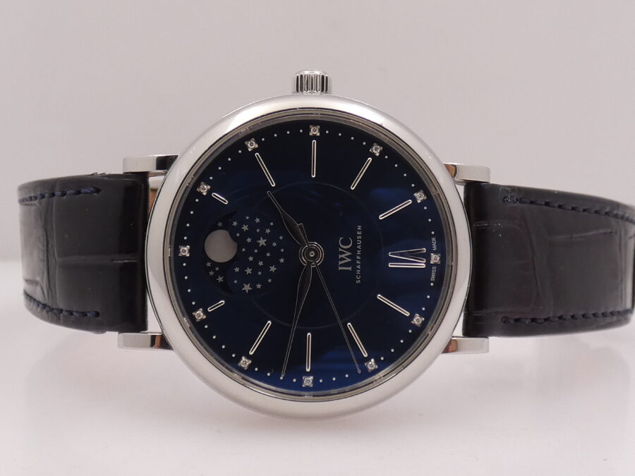 IWC Portofino Moon Phase IW4590 Automatico Diamonds Dial With PAPERS ANNO 2016 Limited Edition Laureus Sport For Good Foundation - immagine 5