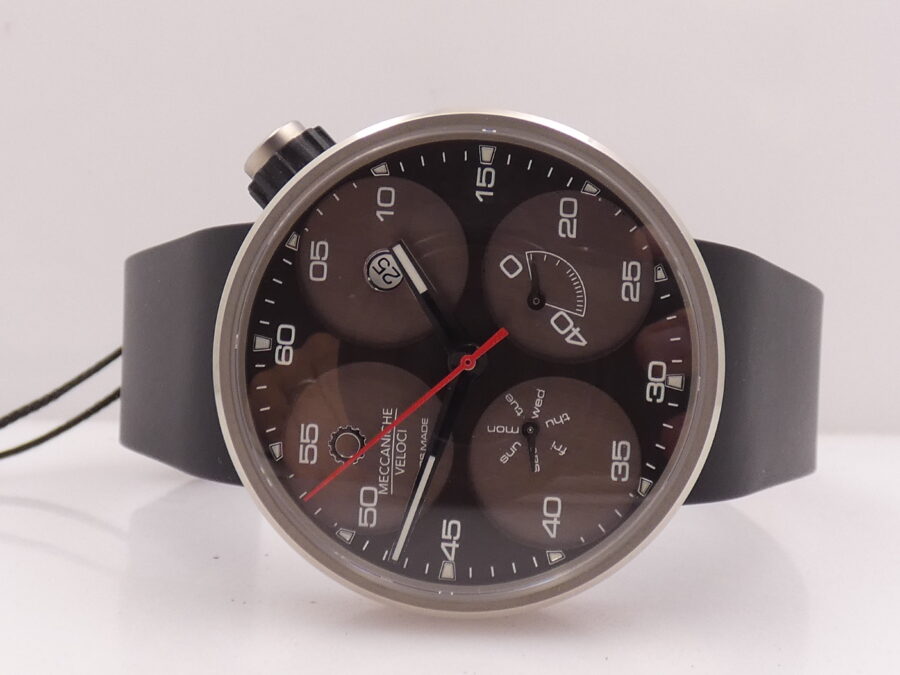 Meccaniche Veloci QuattroValvole 42mm Day Date PowerReserve Titanio NEW BOX&PAPERS Automatico W122N063 - immagine 5