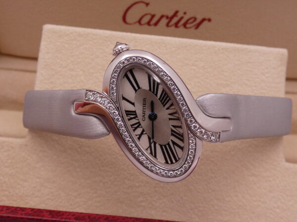 Cartier Délices de Cartier Lady Oro Bianco 18Kt Diamonds Bezel TOP CONDITION Ref. WG800018