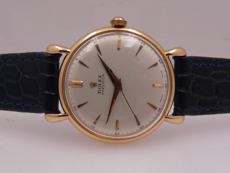 Rolex Precision 4411 Superbalance Chronometer Spider Lugs 18Kt Rose Solid Gold YEARS '50s - immagine 4