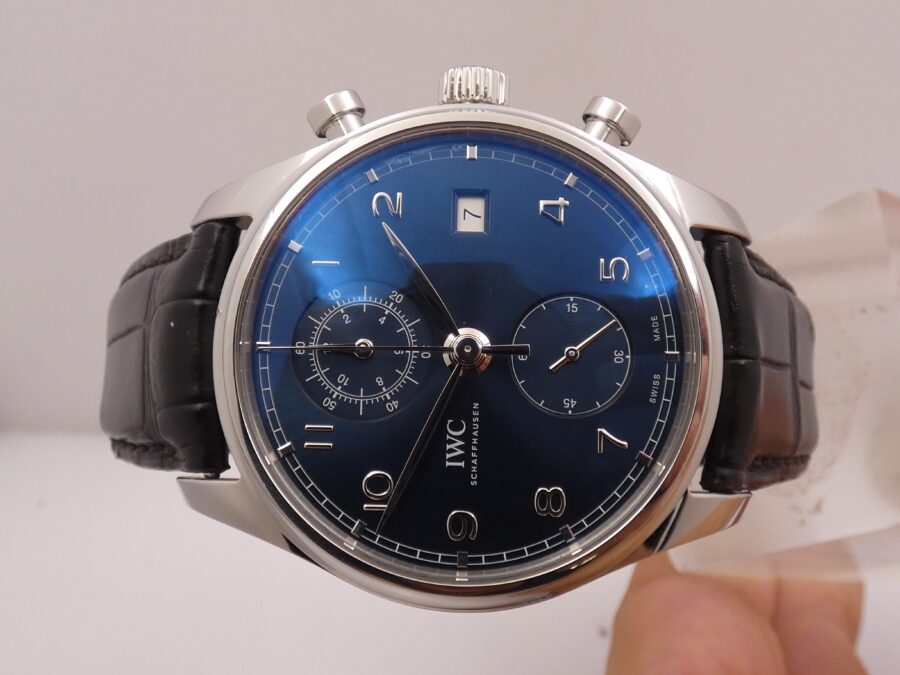 Cronografo IWC Portuguese With PAPERS ANNO 2018 Automatico Acciaio Ref. IW390303 - immagine 4