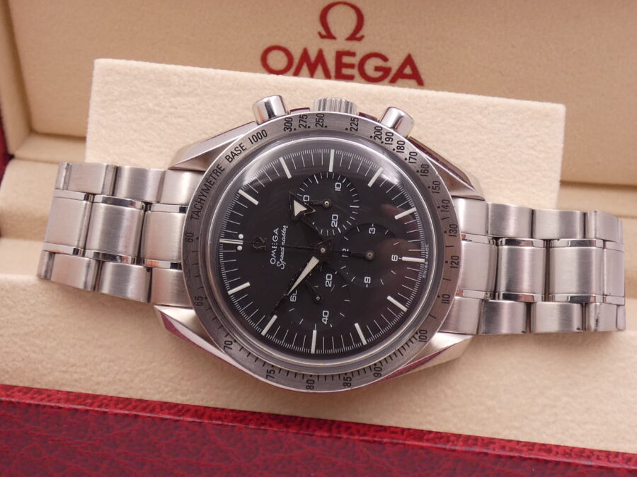 Cronografo Omega Speedmaster Broad Arrow Replica ANNO 2005 Braccialato Manuale Acciaio 3594.50 - immagine 4