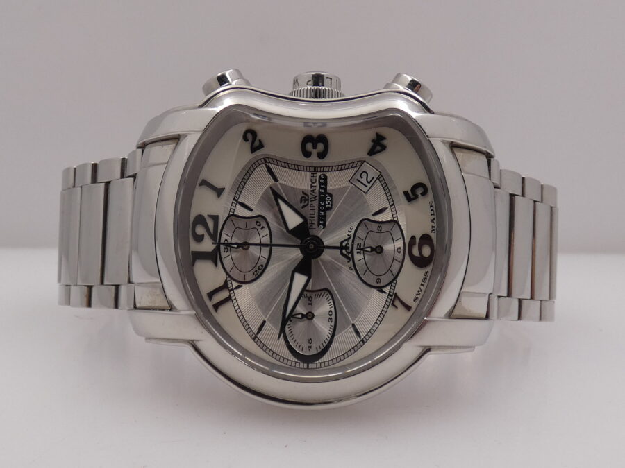 Philip Watch 150 Anniversary Chronograph BOX&PAPERS Automatic Year 2013 With Bracelet Steel - immagine 4