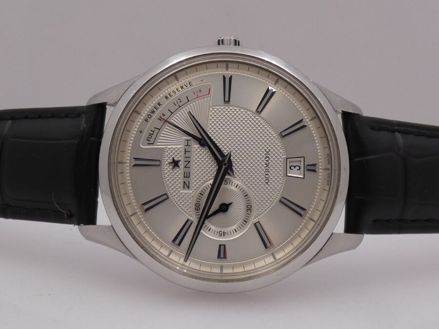 Zenith Captain Power Reserve Elite 03.2120.685 Honey Comb Dial Automatico Acciaio - immagine 4