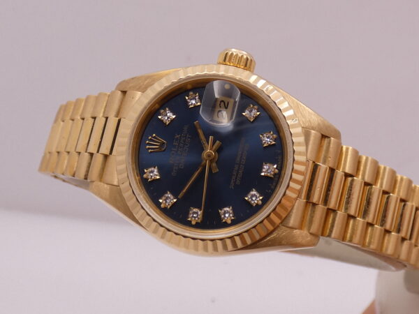 Rolex Lady-Datejust President 69178 Oro Pieno 18Kt FACTORY DIAMOND Dial FULL SET 1991 Automatico