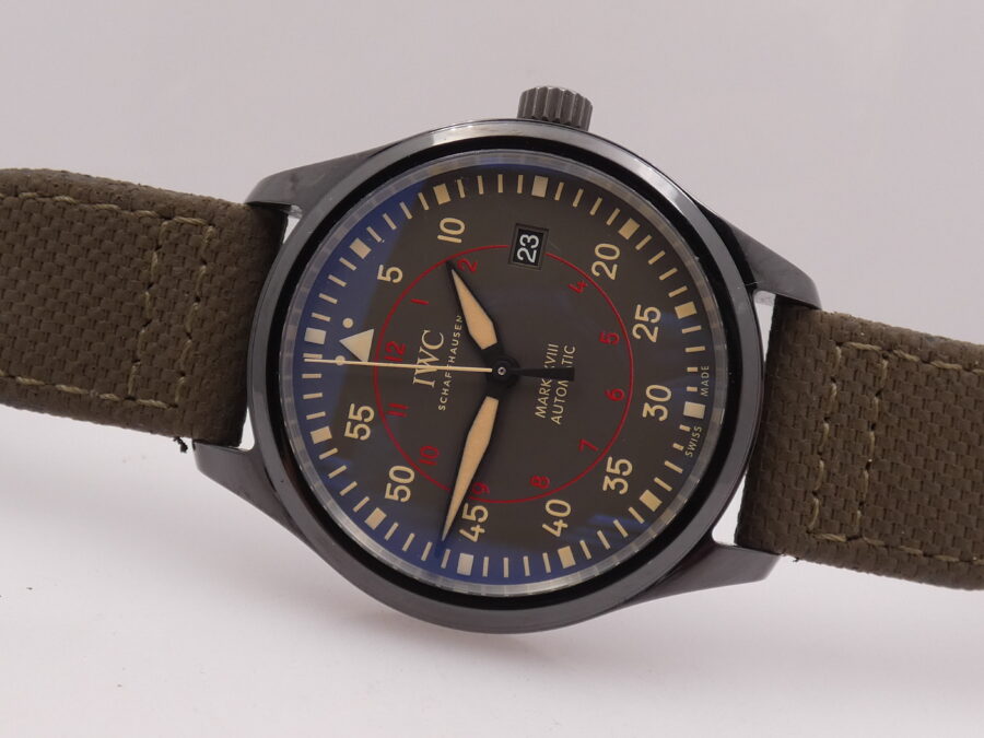 IWC Pilot Mark Top Gun Miramar Mark XVIII With PAPERS Anno 2017 Ceramica Automatico Date Ref.IW324702 - immagine 4